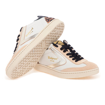 Sneaker Valsport Olimpia in pelle e camoscio - 4
