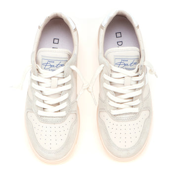 Sneaker D.A.T.E. "court shiny" in pelle e camoscio con inserti laminati - 5