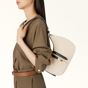 Borsa a spalla Furla Nuvola in tessuto e pelle - misura S - 6