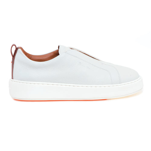 Sneaker slip-on Santoni in pelle martellata
