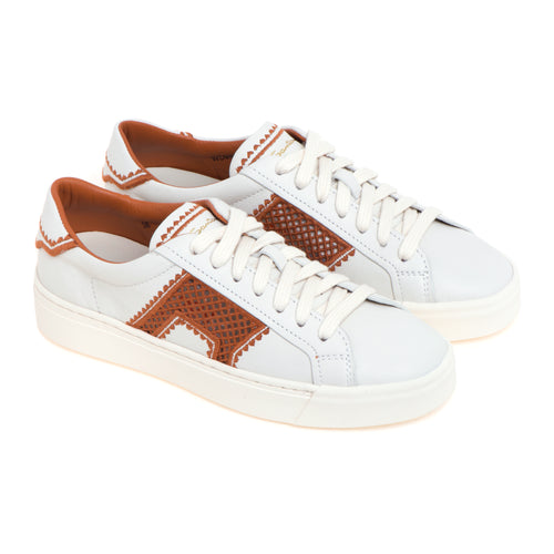 Sneaker Santoni DBS in pelle con logo retinato - 2