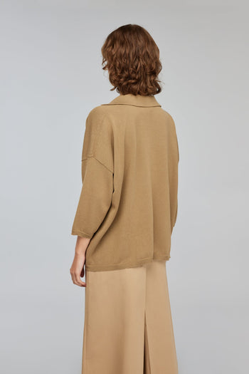 Semicouture polo Dacia in cotone con scollo a V - 4