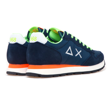 Sneaker SUN68 Tom Solid Fluo in camoscio e tessuto - 3