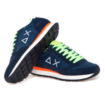 Sneaker SUN68 Tom Solid Fluo in camoscio e tessuto - 4