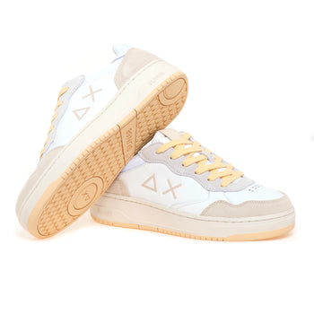 Sneaker SUN68 Big Basket in pelle e camoscio - 4