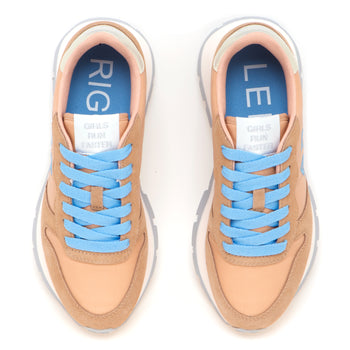 Sneaker SUN68 Ally Solid Nylon in camoscio e tessuto - 5