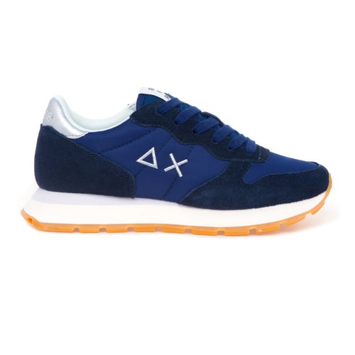 Sneaker SUN68 Ally Gold Silver in camoscio e tessuto