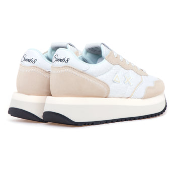 Sneaker Big Ally Flower in camoscio e tessuto ricamato - 3