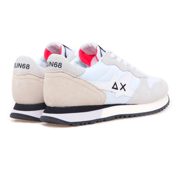 Sneaker SUN68 Stargirl Glitter Logo in camoscio e tessuto - 3