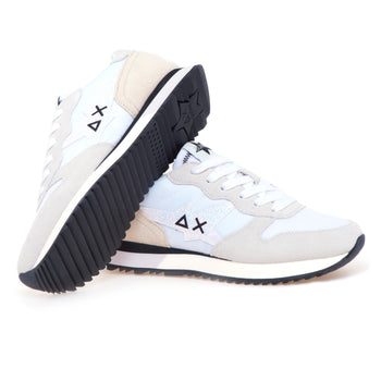 Sneaker SUN68 Stargirl Glitter Logo in camoscio e tessuto - 4