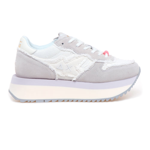 Sneaker SUN68 Big Stargirl Canvas in camoscio e tessuto