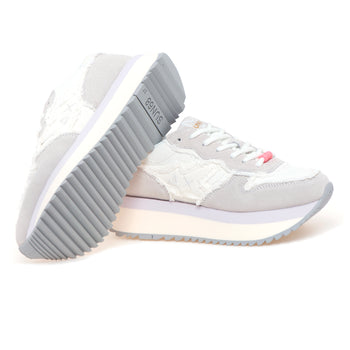 Sneaker SUN68 Big Stargirl Canvas in camoscio e tessuto - 4