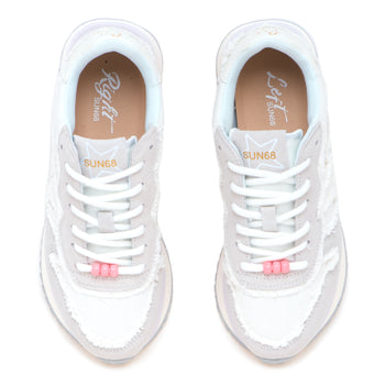 Sneaker SUN68 Big Stargirl Canvas in camoscio e tessuto - 5