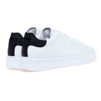 Sneaker SUN68 Grace in pelle con talloncino strass - 3