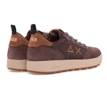 Sneaker SUN68 Genius Solid in camoscio e nylon - 3