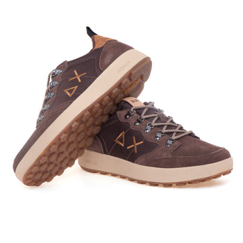 Sneaker SUN68 Genius Solid in camoscio e nylon - 4