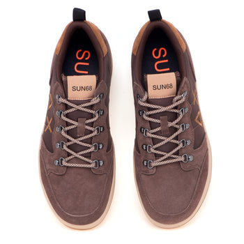 Sneaker SUN68 Genius Solid in camoscio e nylon - 5
