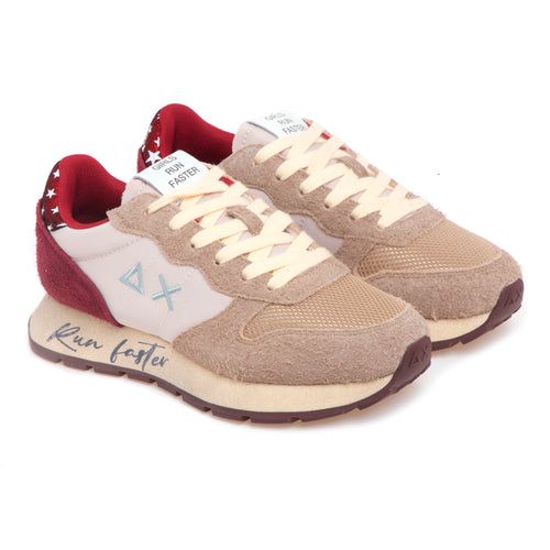 Sneaker SUN68 Ally Vintage in camoscio e tessuto - 2