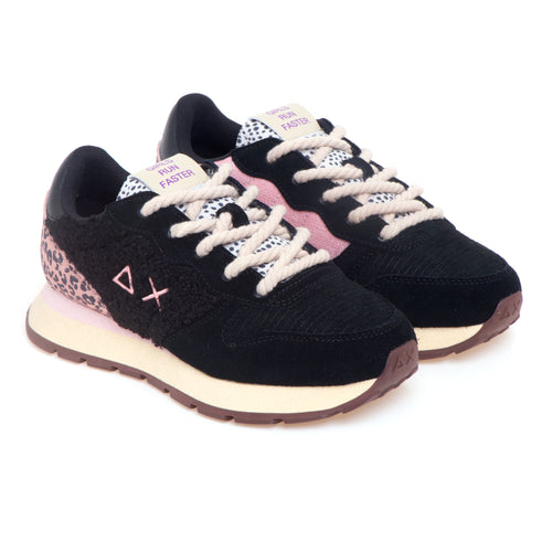 Sneaker SUN68 Ally Winter Suede con inserti in velluto e teddy - 2