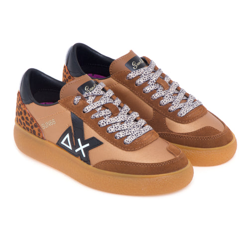 Sneaker SUN68 Sally in nylon e camoscio - 2