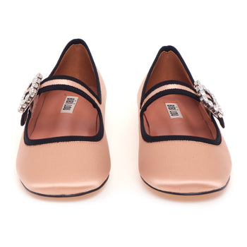 Ballerina Bibi Lou in raso con cinturino sul collo del piede - 5