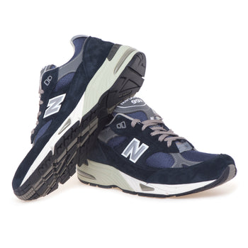 Sneaker New Balance 991 in camoscio e tessuto - 4