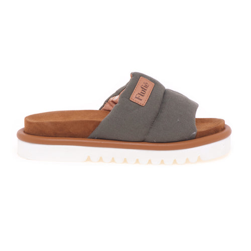 Slipper Flufiè con fascia in lino e suola in EVA - 1