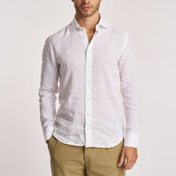 Camicia Bastoncino in lino - 7