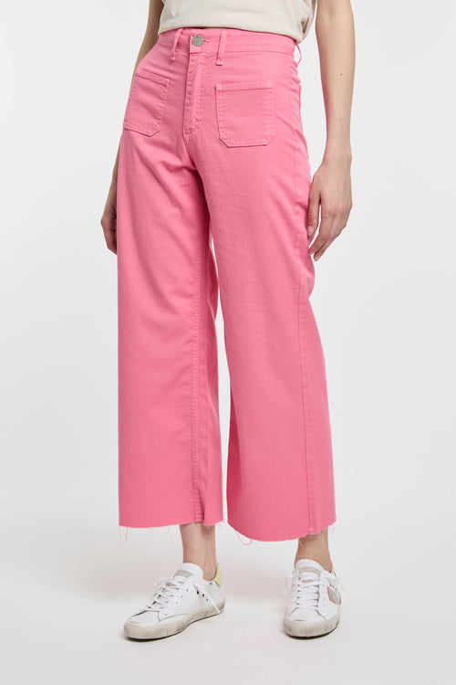 Pantalone cropped GSD - God Save Denim con tasche toppa - 2