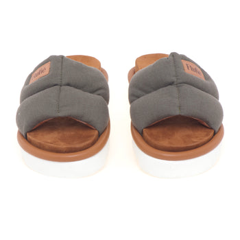 Slipper Flufiè con fascia in lino e suola in EVA - 5