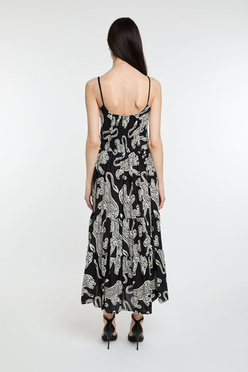 Abito lunco Dixie con stampa tribale - 5