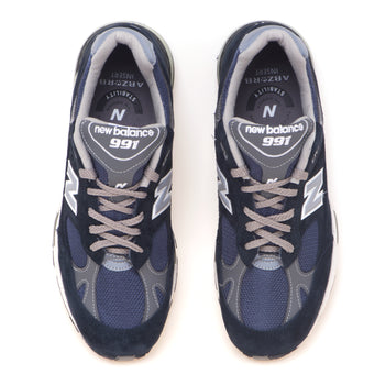 Sneaker New Balance 991 in camoscio e tessuto - 5