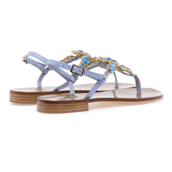 Paolo Ferrara jewel sandal in leather with flip flops - 3