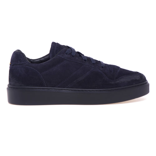 Doucal's sneaker in greased suede
