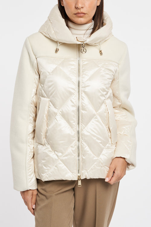 Kurzer Parka von People Of Shibuya aus ultraleichtem Polyester mit Kapuze