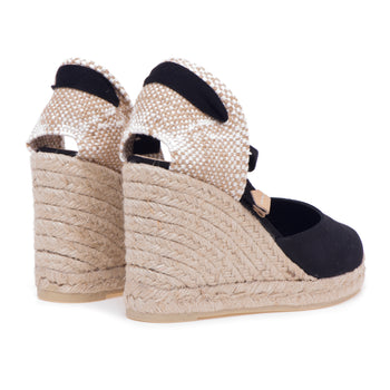Espadrillas Castaner Carina/8 in canvas con zeppa 90 mm - 3