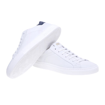 Hide & Jack leather sneaker with crocodile print heel tab - 4