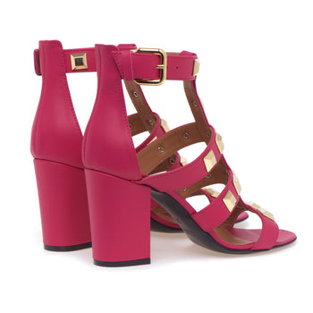 Sandalo Via Roma 15 in nappa con maxi borchie - 3