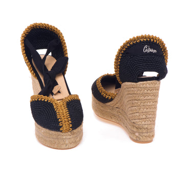 Espadrillas Castaner Coeur in tesssuto fantasia con zeppa 110 mm - 4