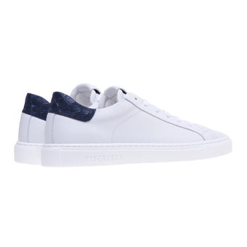 Hide & Jack leather sneaker with crocodile print heel tab - 3