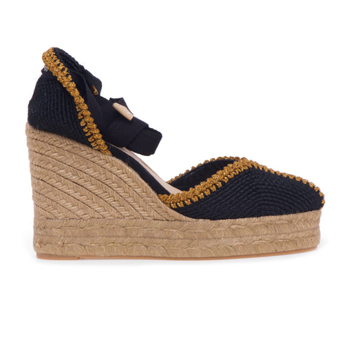 Espadrillas Castaner Coeur in tesssuto fantasia con zeppa 110 mm - 1