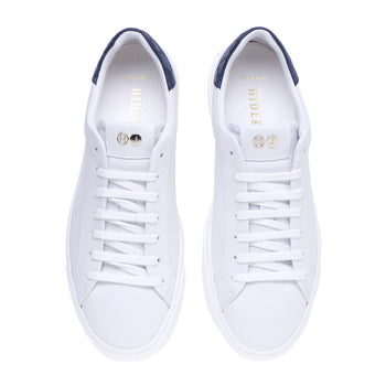 Hide & Jack leather sneaker with crocodile print heel tab - 5