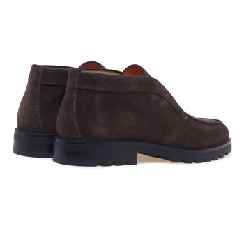 Santoni laceless ankle boots in suede - 3