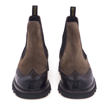 Doucals Chelsea-Stiefel aus gebürstetem Leder und Wildleder - 5