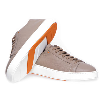 Santoni sneakers in hammered leather - 4