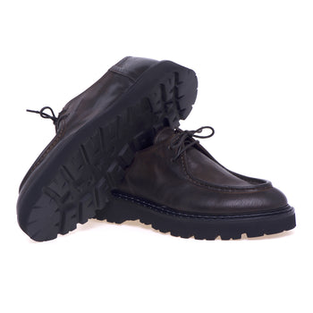 Stringata Pawelk's in pelle con suola in gomma e cucitura norvegese - 4