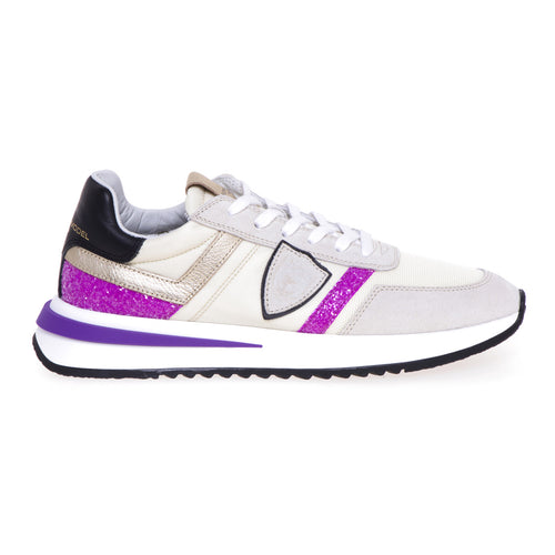 Sneaker Philippe Model Tropez 2.1 in camoscio e tessuto