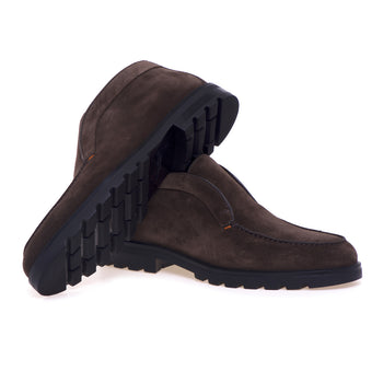 Santoni laceless ankle boots in suede - 4