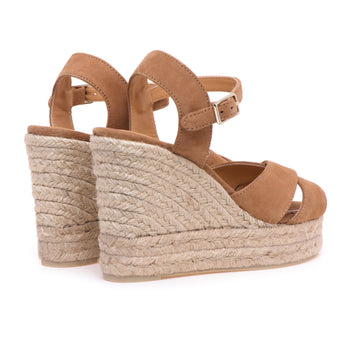 Espadrillas Castaner Blaudell in camoscio con zeppa 110 mm - 3