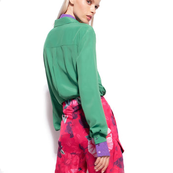 Camicia Pinko misto seta con taschini - 5
